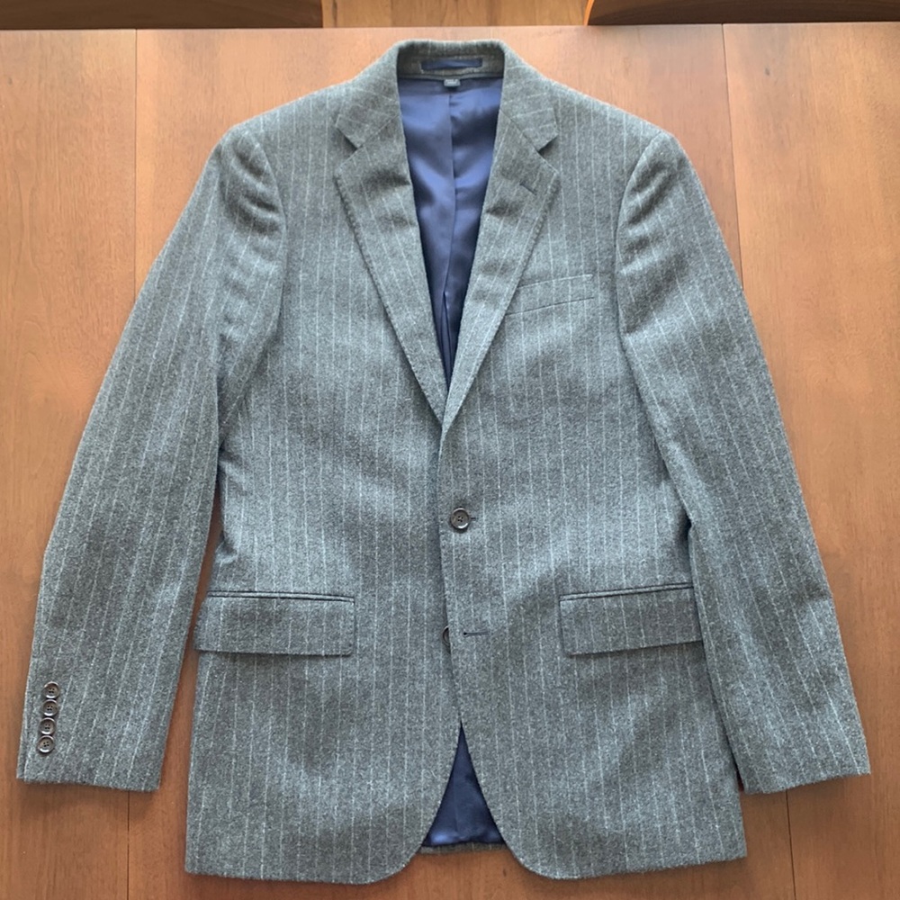 J. Crew Mens Chalk stripe jacket